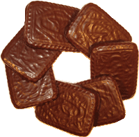 Печенье Аленушка в шоколадной глазуре
